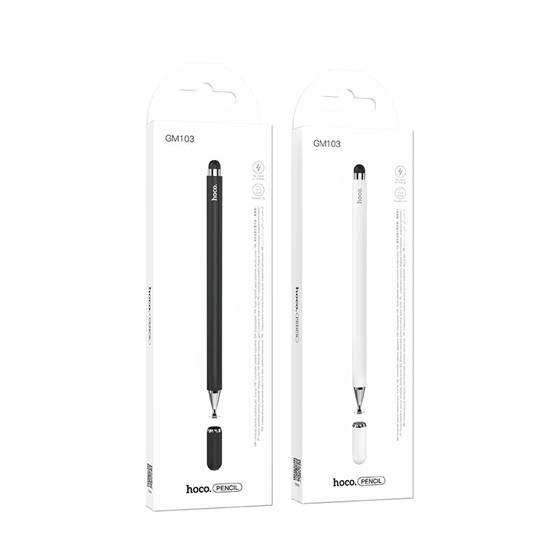 GM103 Fluent Series Universal Capacitive Pen (Black, White Color) - hocotech