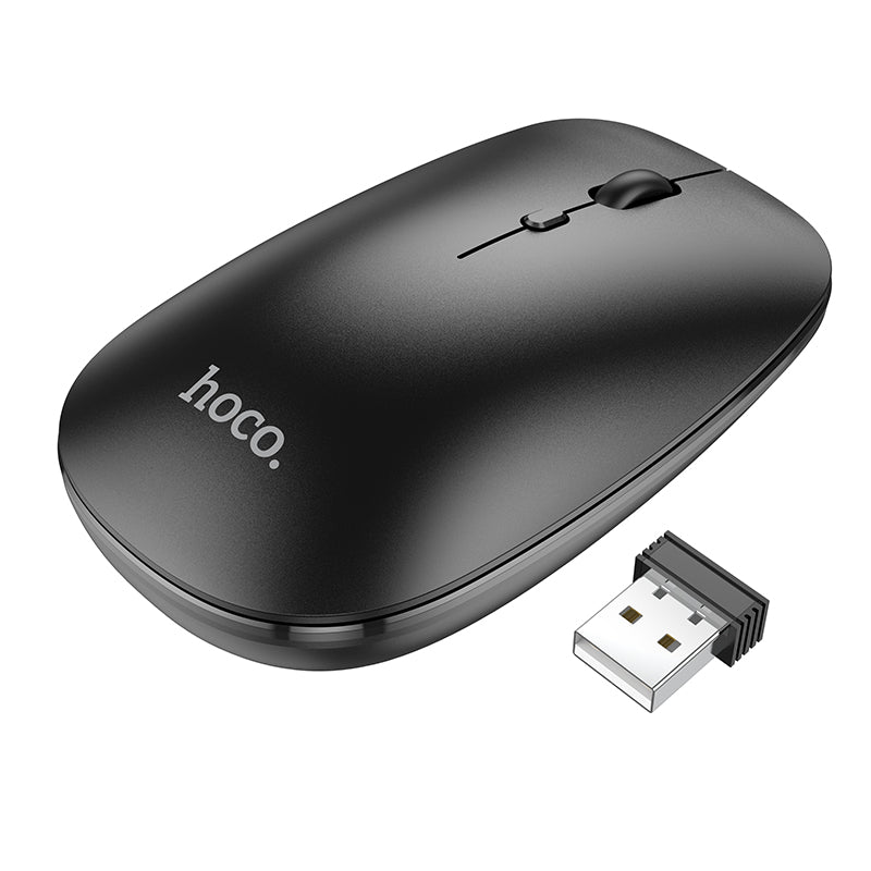 GM15 Art Dual-mode Business Wireless Mouse (Black, White Color) - hocotech