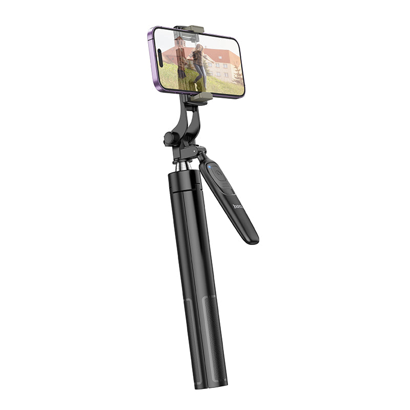 K19 Soul Ultra High Wireless Selfie Stick and Broad Cast Phone Holder Black Color - hocotech
