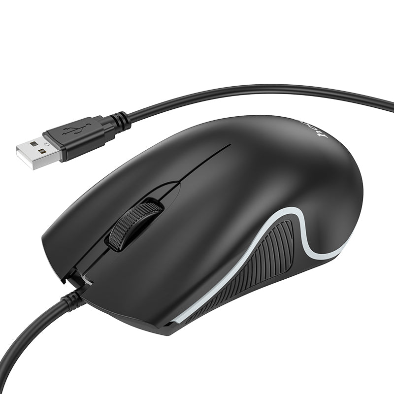 GM19 Enjoy Gaming Luminous LED Wired Mouse (Black Color) - hocotech