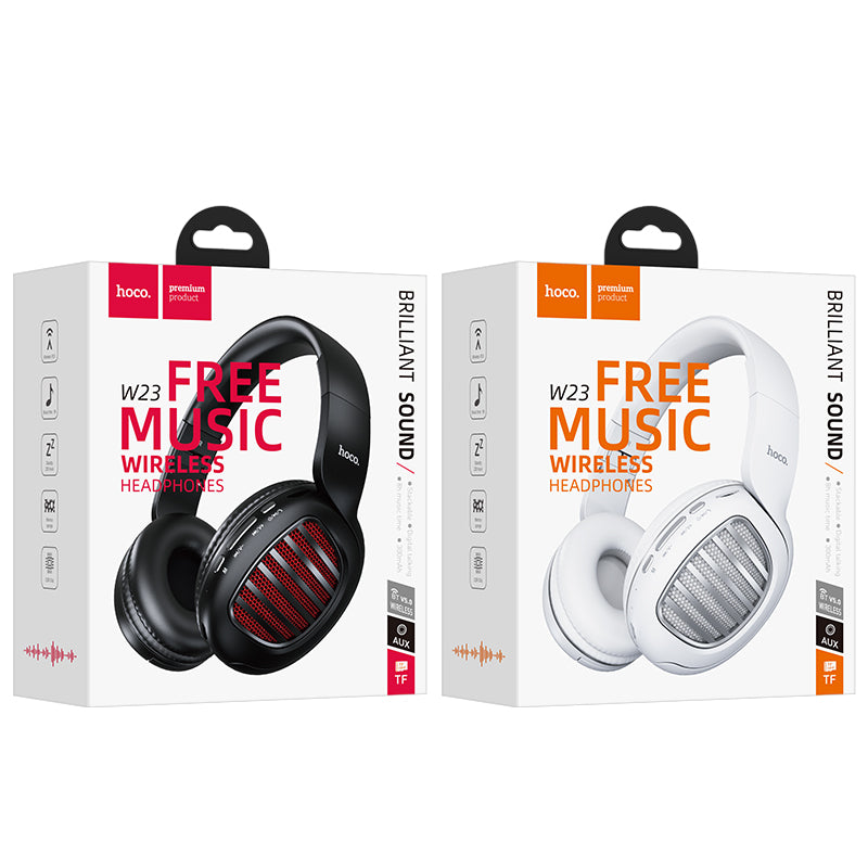 W23 Brilliant Sound Foldable Wireless Headphones - hocotech