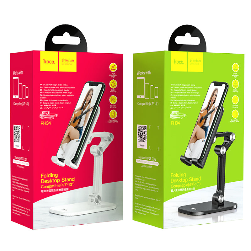 PH34 Excelente Double Folding Desktop Stand Tablet and Phone - hocotech
