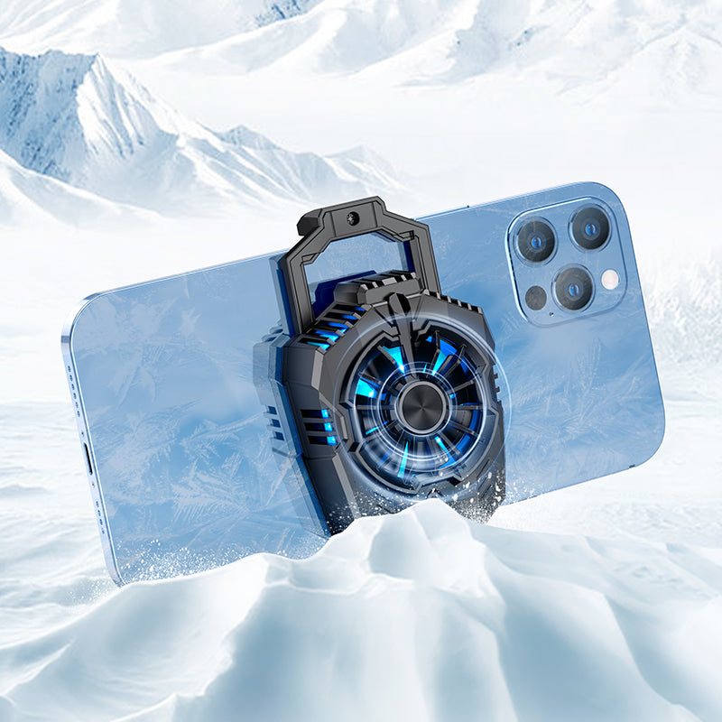 GM10 Mobile Phone Cooler Black Color - hocotech