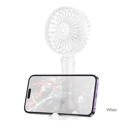 HOCO DF07 Cool Easy Handheld Small Fan White Color - hocotech