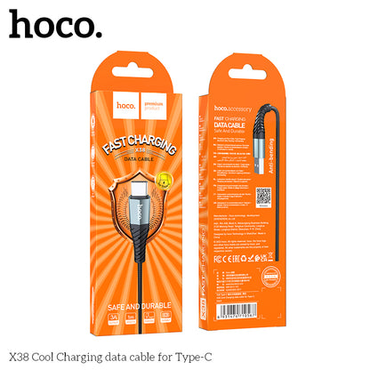 X38 Cool Charging Data Cable for Type-C - hocotech