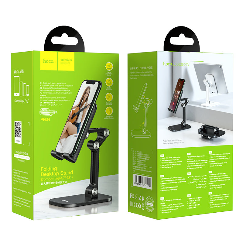 PH34 Excelente Double Folding Desktop Stand Tablet and Phone - hocotech