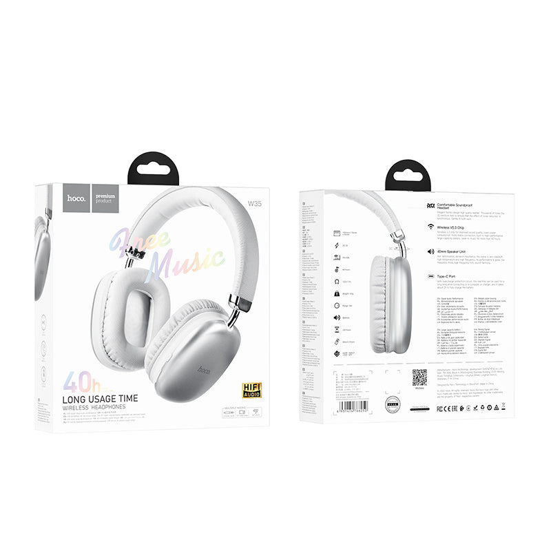 W35 Wireless Headphones 40h Long Usage Time - hocotech