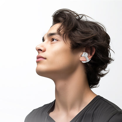 EW57 Auspicious Clip-on True Wireless Bluetooth Headset (Black,White Color) - hocotech