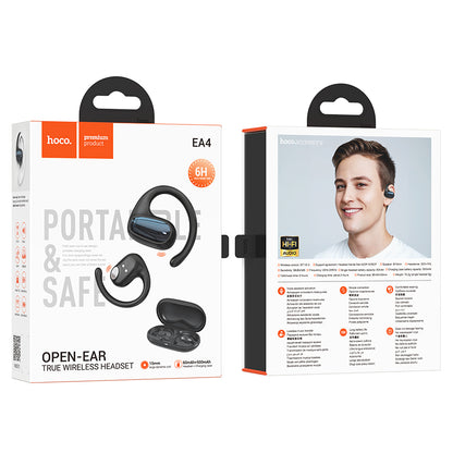 EA4 Cloud Open True Wireless BT Headset (Black, Milky White Color) - hocotech