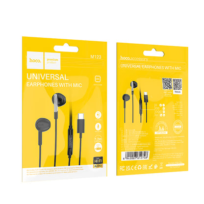 M123 Glory Universal Digital Earphones with Microphone Type-C - hocotech
