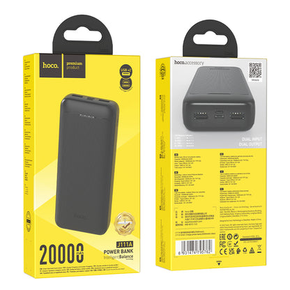 J111A Smart Charge Power Bank 20000mAh (Black, White Color) - hocotech