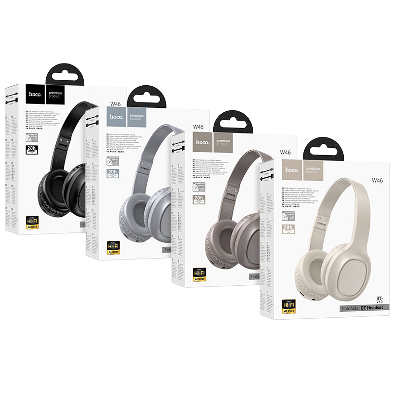 W46 Charm Folding BT Headset 20 hours Music Time - hocotech