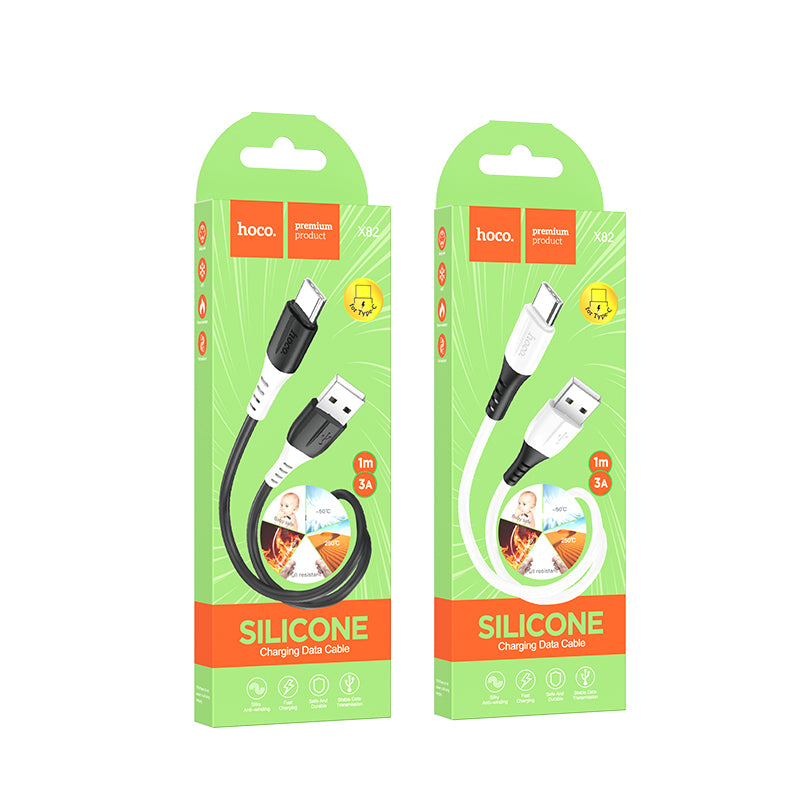 X82 Type-C Silicone Charging Data Cable - hocotech