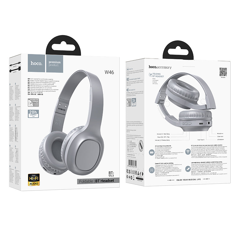 W46 Charm Folding BT Headset 20 hours Music Time - hocotech