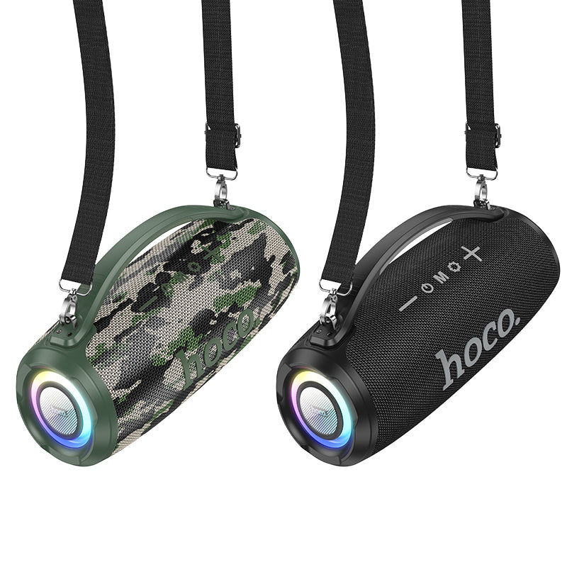 HA4 Powerfull Outdoor Bluetooth Speaker (Black & Camouflage Green Color) - hocotech