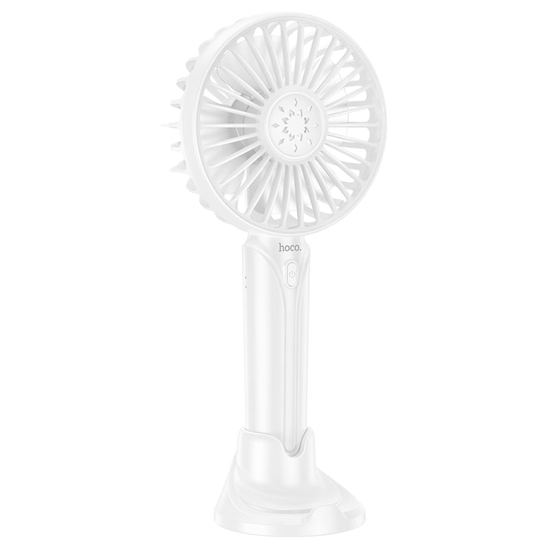 HOCO DF07 Cool Easy Handheld Small Fan White Color - hocotech