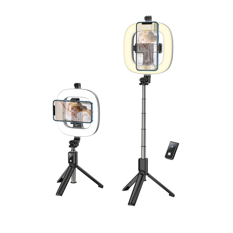 LV03 Plus Fill Light Live Streaming Stand Black Color - hocotech