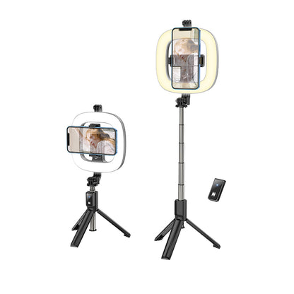 LV03 Plus Fill Light Live Streaming Stand Black Color - hocotech