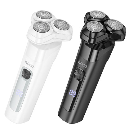 HP32 Dry and Wet Three-Blade Electric Dual Shaver (Black, White Color) - hocotech