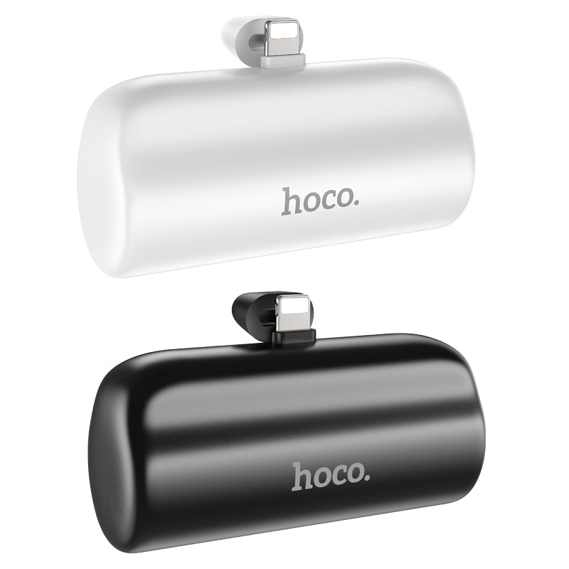 J106 Pocket Power Bank with Folding Stand iP 5000mAh (Black, White Color) - hocotech