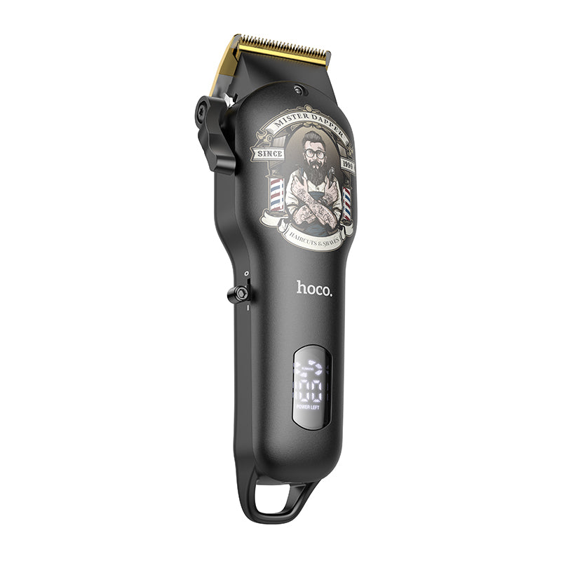 HP20 Electric Hair Clipper with Digital Display Black & Gold Color - hocotech
