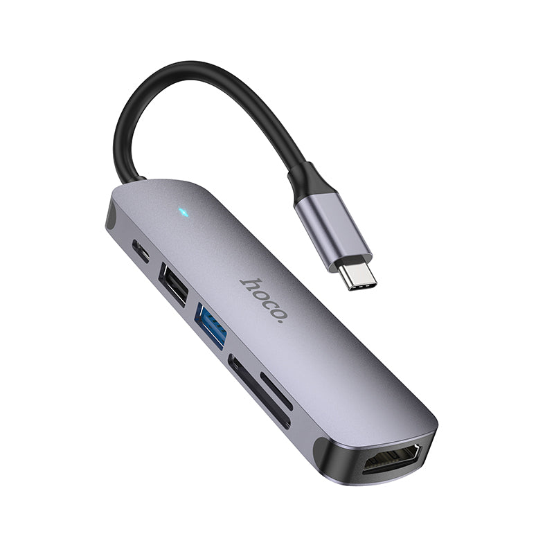 HB28 Type-C Multi-function Converter (HDTV+USB3.0+USB2.0+SD+TF+PD) - hocotech