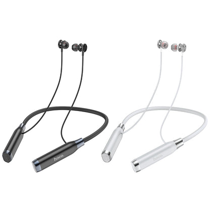 ES62 Pretty Neck-hang Bluetooth Earphones (Black, Silver Color) - hocotech