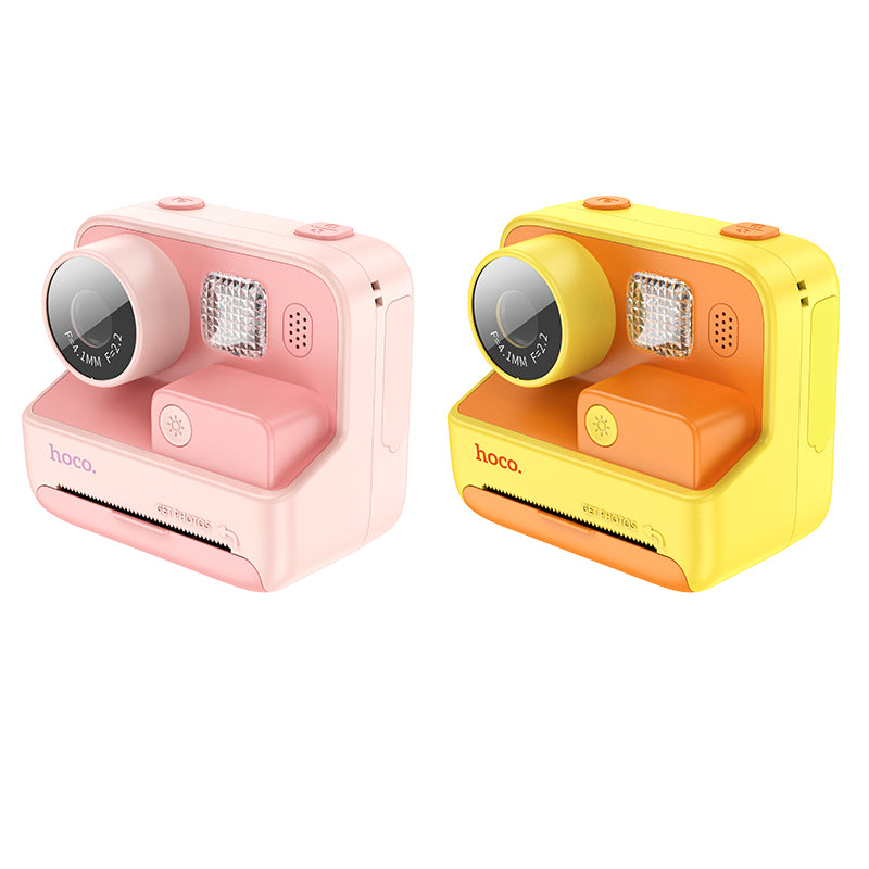 DV200 Dual Lens Children Printing Camera (Pink, Orange Color) - hocotech
