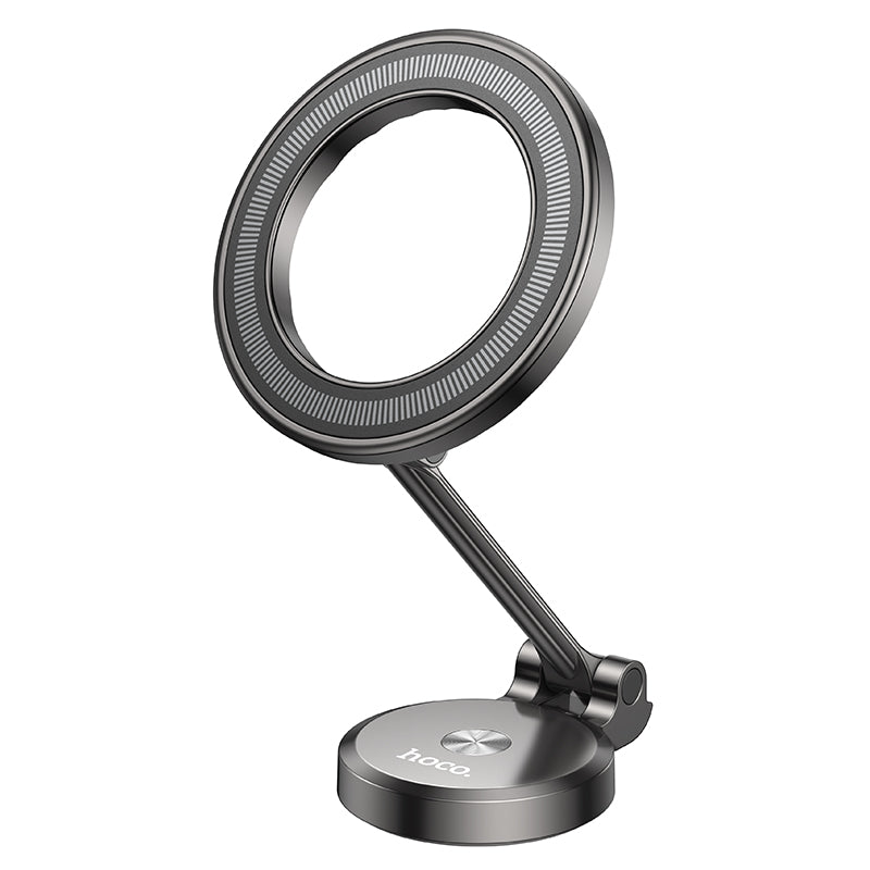 H51 Advantage Metal Ring Magnetic Car Phone Holder Dashboard Metal Gray Color - hocotech
