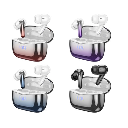 EQ16 Shine true wireless ANC+ENC Noise Reduction BT Headset (Black, Red, Blue, Purple Glaze Color) - hocotech