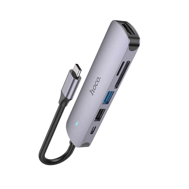 HB28 Type-C Multi-function Converter (HDTV+USB3.0+USB2.0+SD+TF+PD) - hocotech