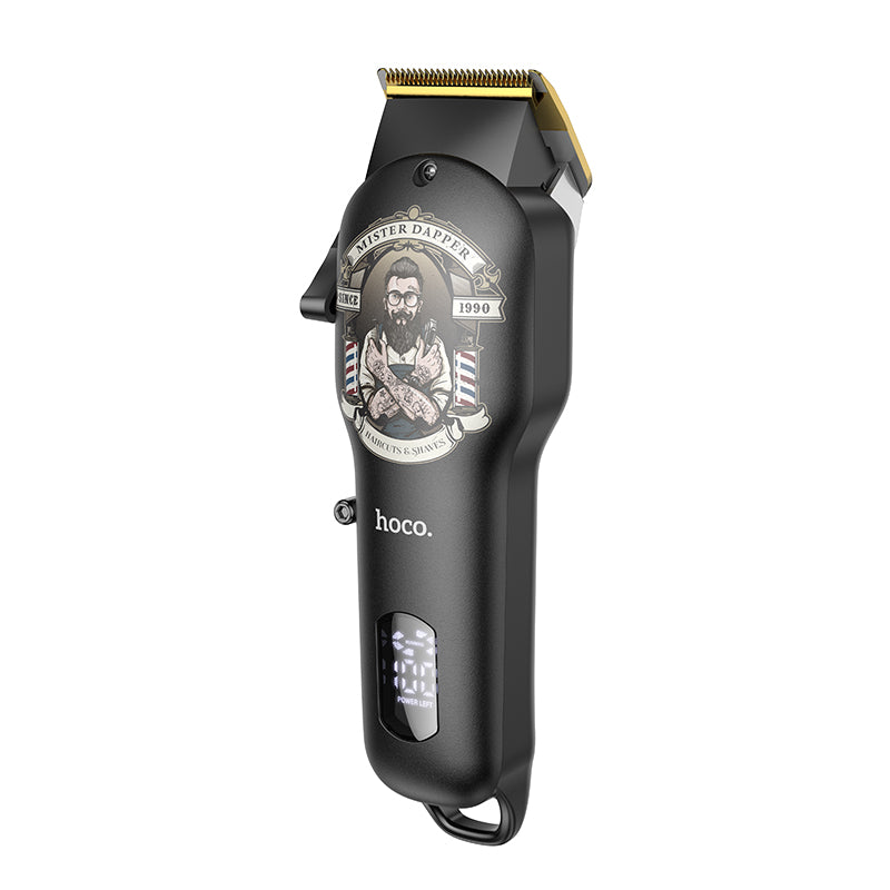 HP20 Electric Hair Clipper with Digital Display Black & Gold Color - hocotech