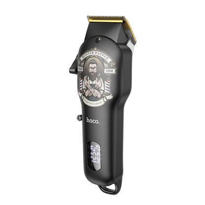 HP20 Electric Hair Clipper with Digital Display Black & Gold Color - hocotech