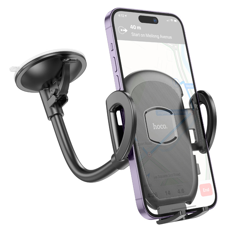 H10 Car Phone Holder Windshield / Dashboard Black Color - hocotech