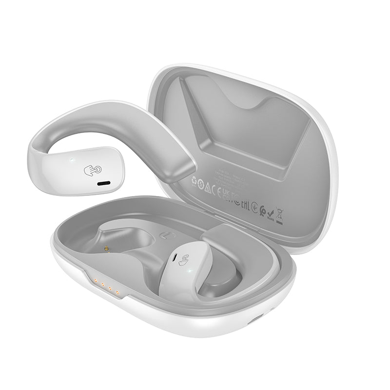 EQ4 Graceful True Wireless Bluetoth Headset (Black, White Color) - hocotech