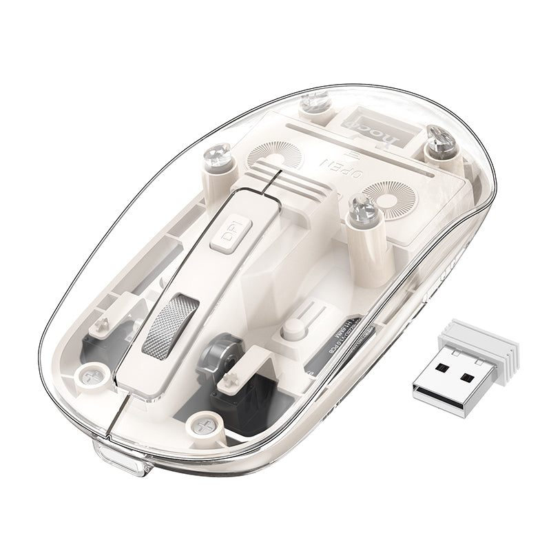 GM29 Mysterious Dual-mode Silent Wireless Mouse (Black, White, Purple Color) - hocotech