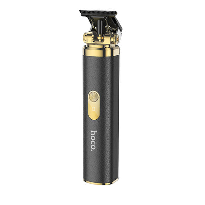 HP22 Retro Design Engraving Electric Hair Clipper Black & Gold Color - hocotech