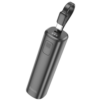 J113 Energy Bar Wired Power Bank Type-C 5000mAh (Black, White Color) - hocotech