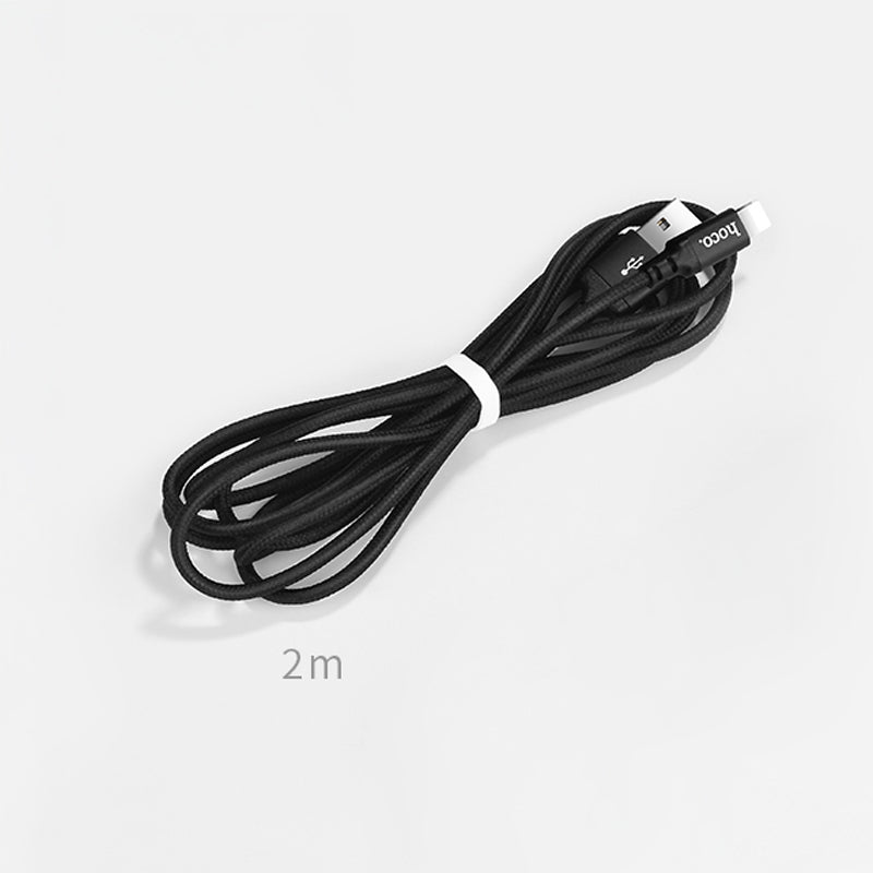 X14 Times Speed iP Charging Cable (L=2M) Black, Red Color - hocotech