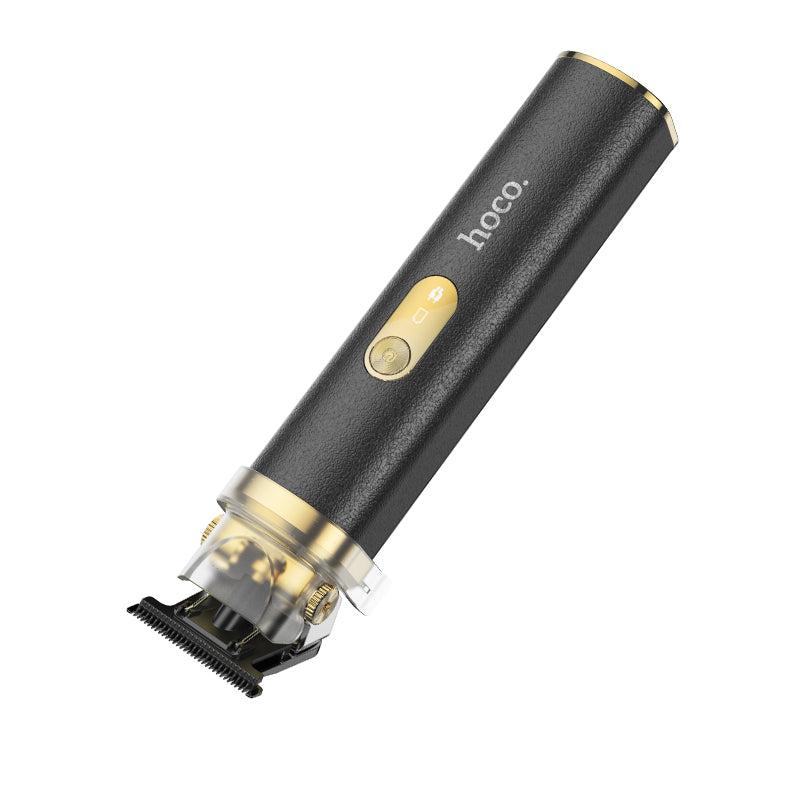 HP22 Retro Design Engraving Electric Hair Clipper Black & Gold Color - hocotech
