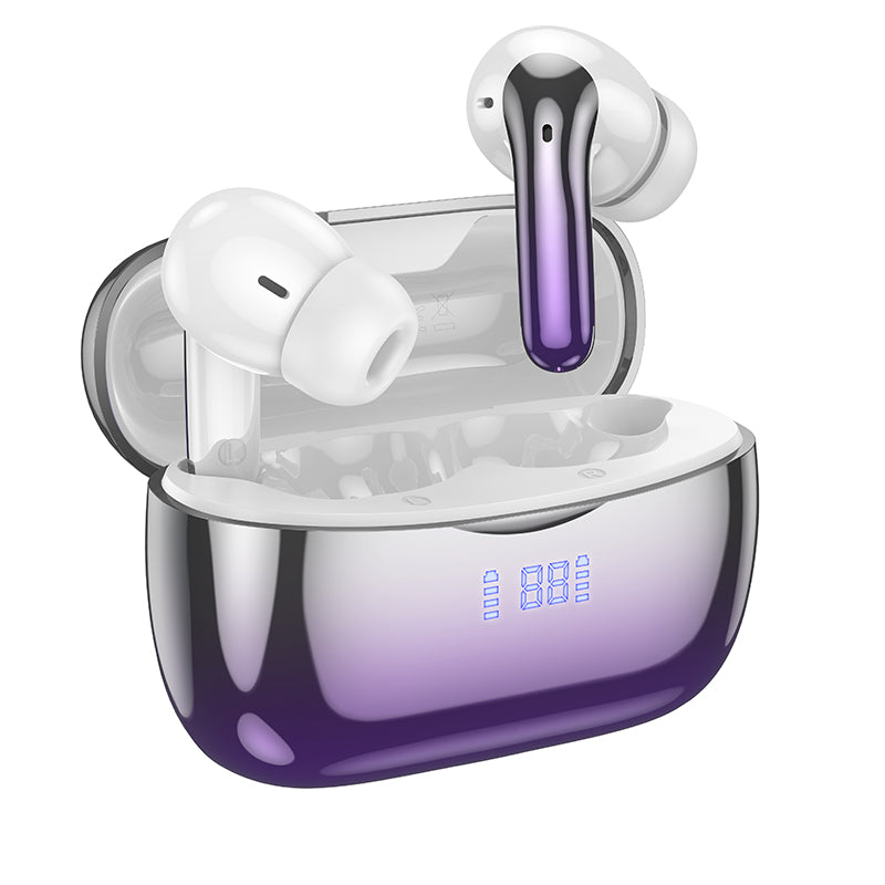 EQ16 Shine true wireless ANC+ENC Noise Reduction BT Headset (Black, Red, Blue, Purple Glaze Color) - hocotech