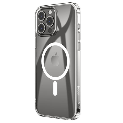 Magnetic Smart Phone Case Anti-Fall for iPhone 15 Pro Transparent - hocotech