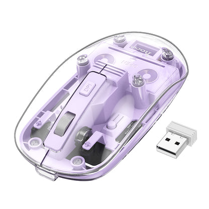 GM29 Mysterious Dual-mode Silent Wireless Mouse (Black, White, Purple Color) - hocotech