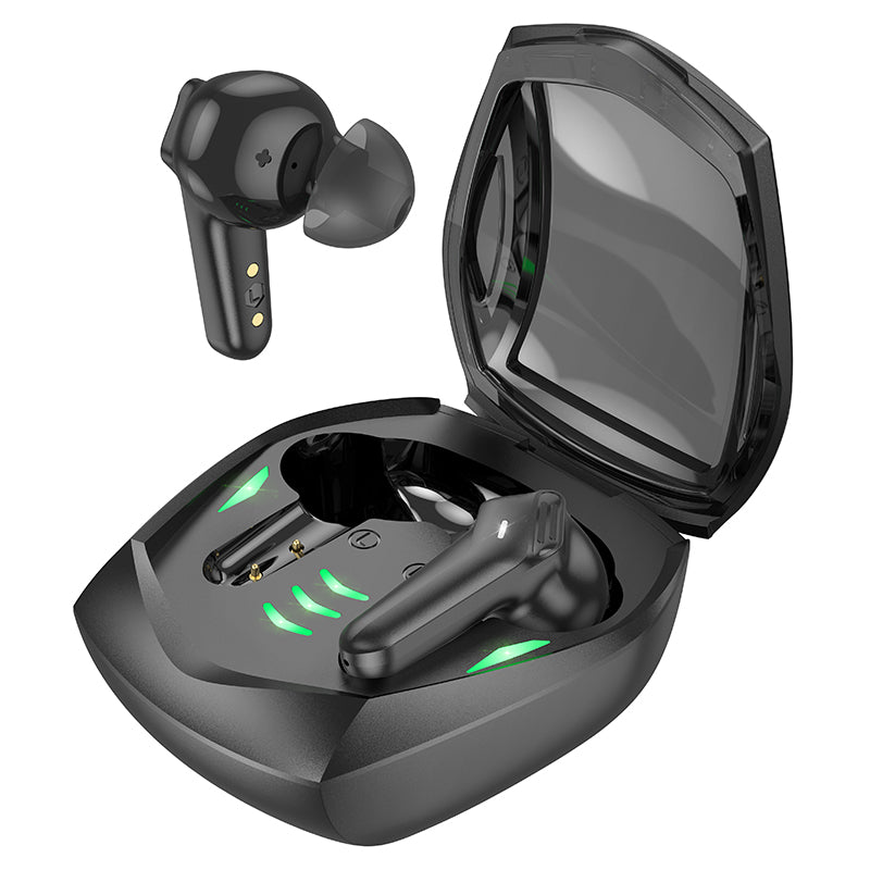 EW28 Magic True Wireless Bluetooth Gaming Headset (Black, Yellow Color) - hocotech