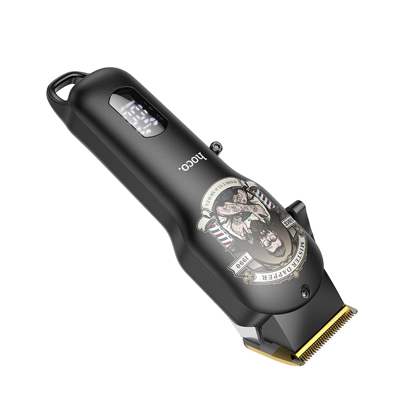 HP20 Electric Hair Clipper with Digital Display Black & Gold Color - hocotech