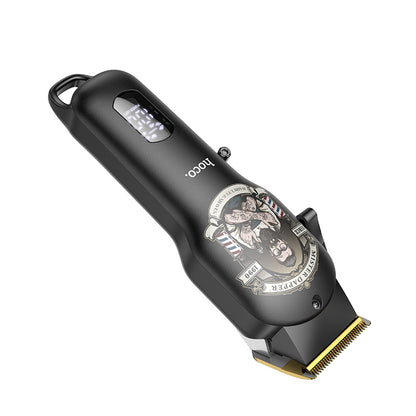 HP20 Electric Hair Clipper with Digital Display Black & Gold Color - hocotech