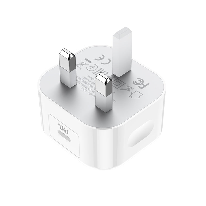 C91B Founder Single Port PD20W Charger (UK) - hocotech