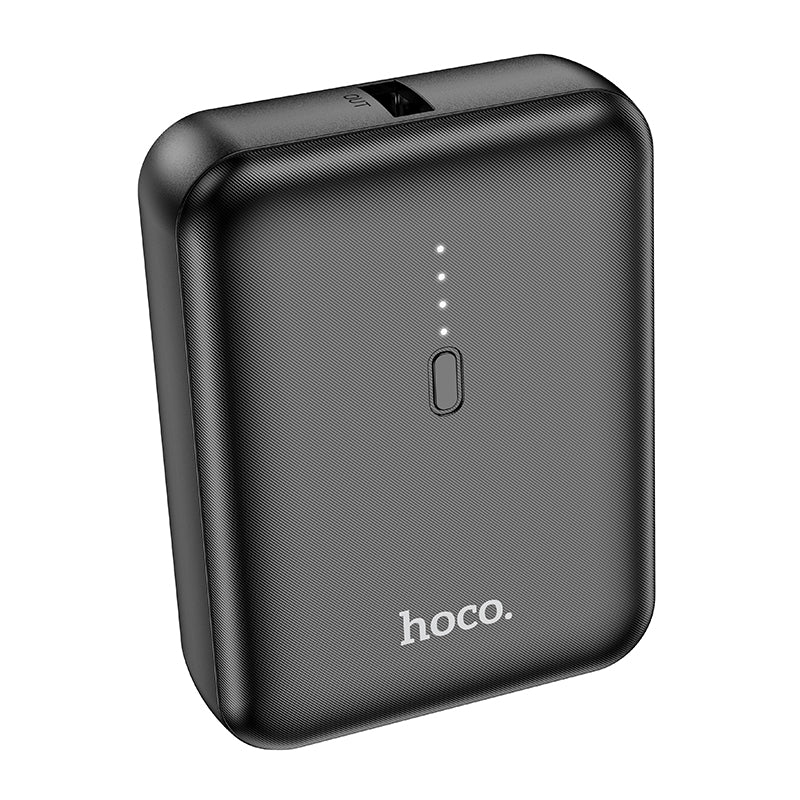 J96 Strider Mini Power Bank Typ-C Input Led Battery Indicator 5000mAh Black Color - hocotech