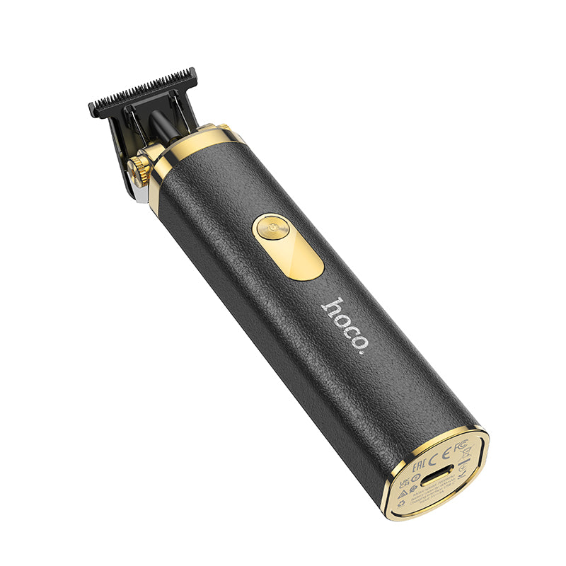 HP22 Retro Design Engraving Electric Hair Clipper Black & Gold Color - hocotech