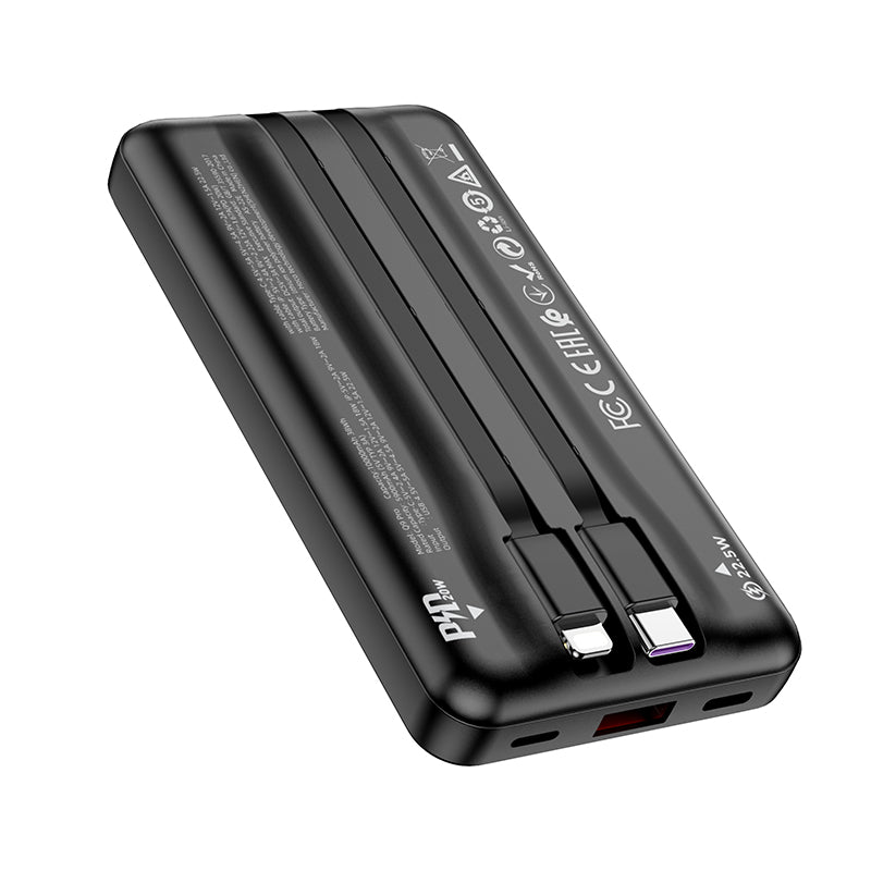 HOCO Q9 Pro Power Bank 10,000mAh Type-C Input Black Color - hocotech